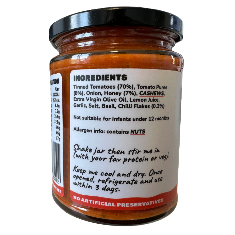 HOT HONEY & TOMATO PASTA SAUCE