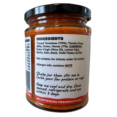 HOT HONEY & TOMATO PASTA SAUCE